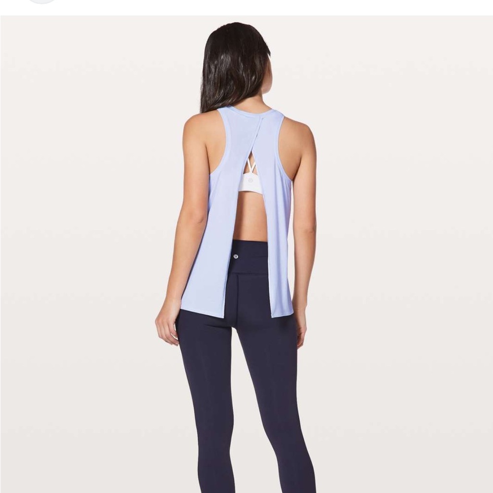 lululemon athletica All Tied Up Lavender Tie-Back Tank Top - Picture 4 of 9
